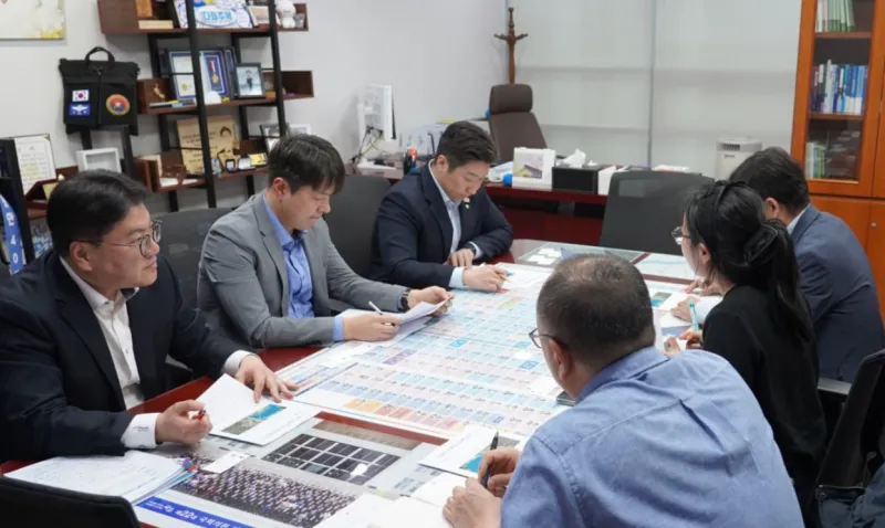 김용만, 한강유역환경청과 선동 체육시설 개선 논의